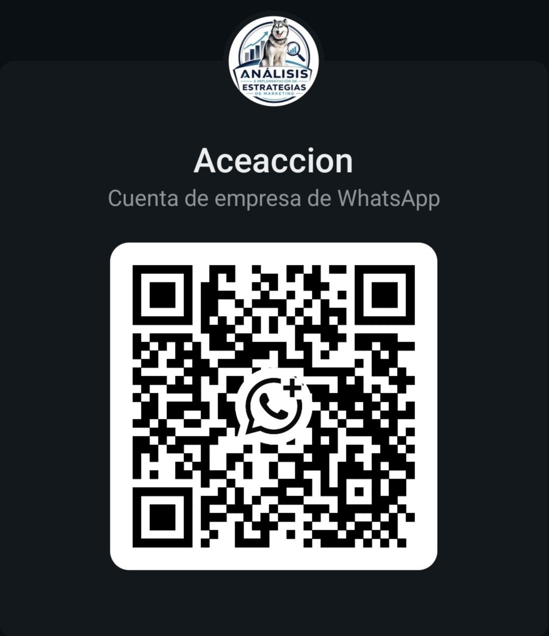 QR de WhatsApp @Aceaccion